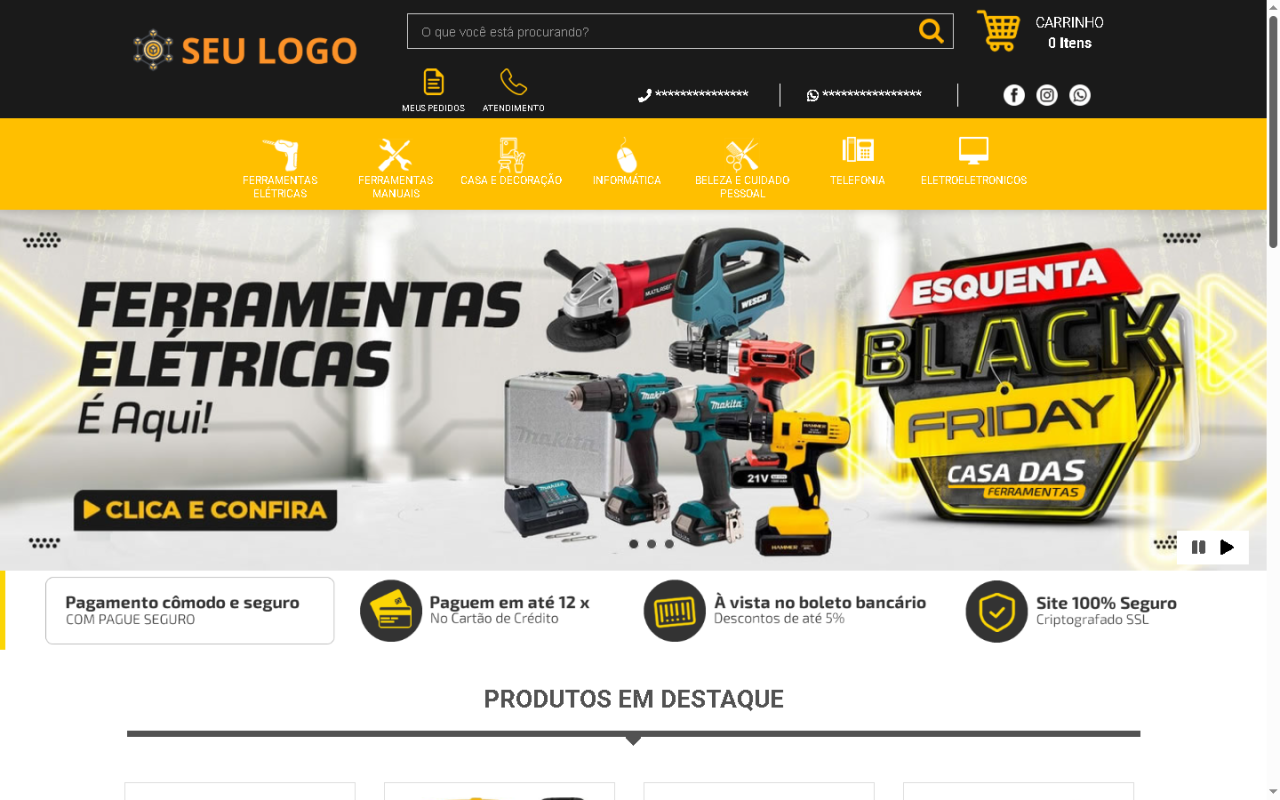 Como montar uma loja de ferramentas online com um sistema pronto