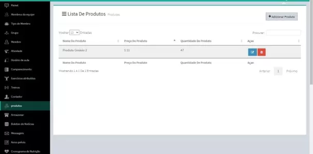 Sistema De Gerenciamento De Academia