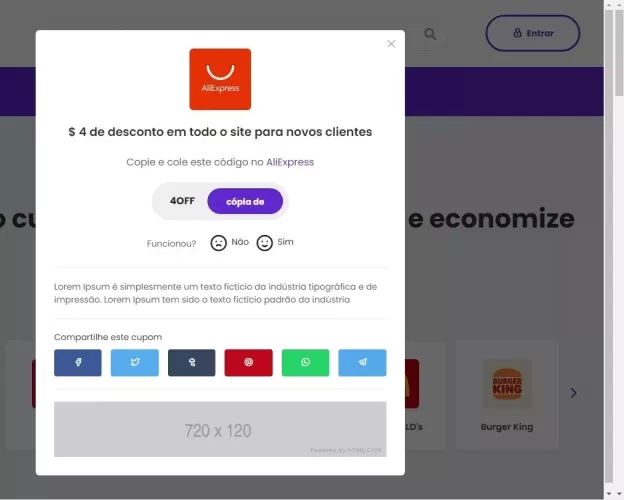 Sistema De Cupons E Descontos