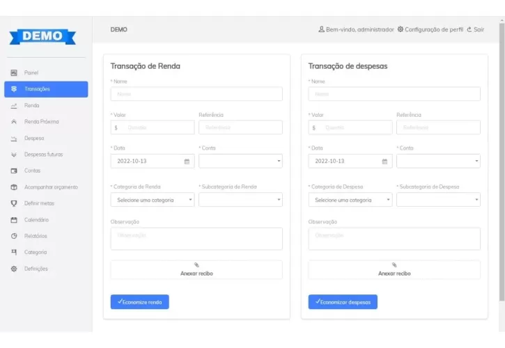 Sistema De Fluxo De Caixa