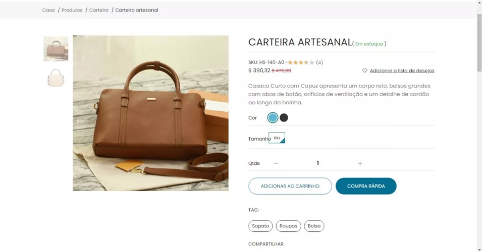 Sistema Loja Online Roupas