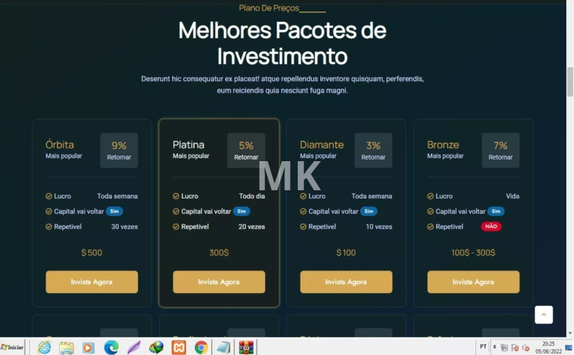 Plataforma de Investimento Hyip