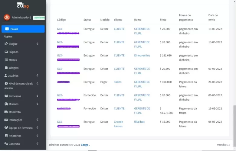 Sistema De Entrega E Rastreamento