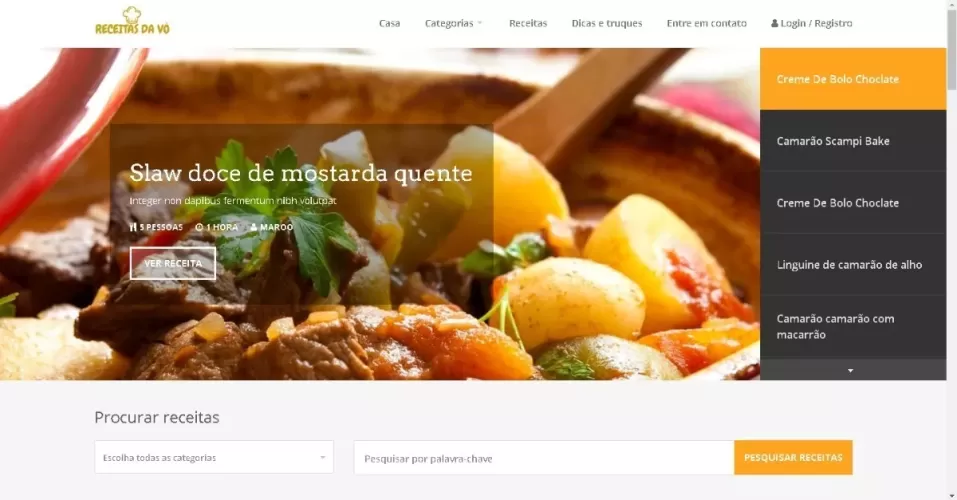 Sistema  Site De Receitas