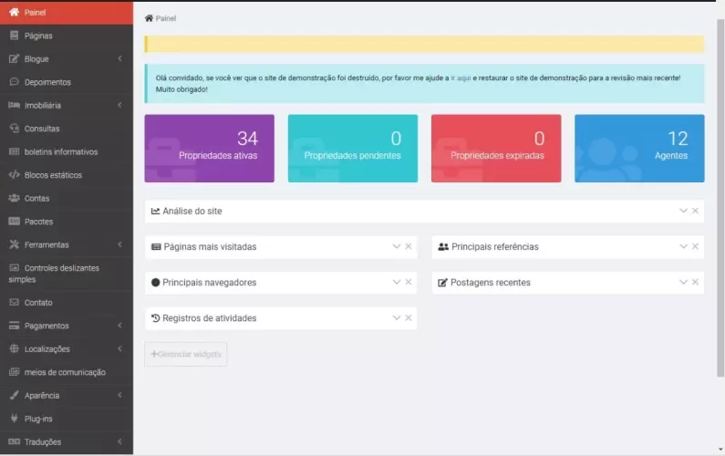 Sistema Imobiliário Multilíngue