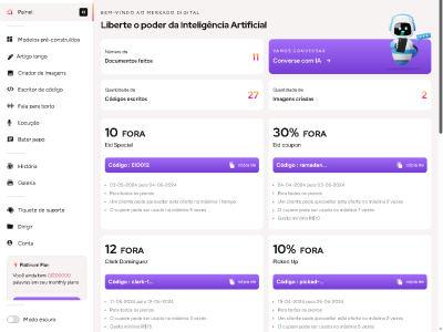 Sistema Saas Gerador De Conteúdo E Imagem De Ia