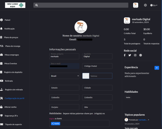 Script Para Fórum Vagas De Emprego E Eventos