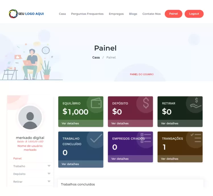Sistema De Empregos E Freelancing