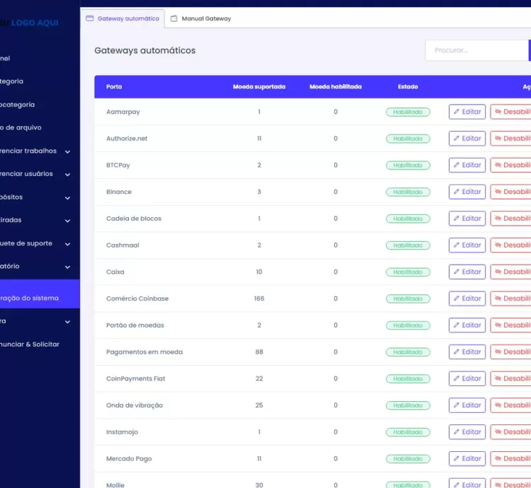 Sistema De Empregos E Freelancing