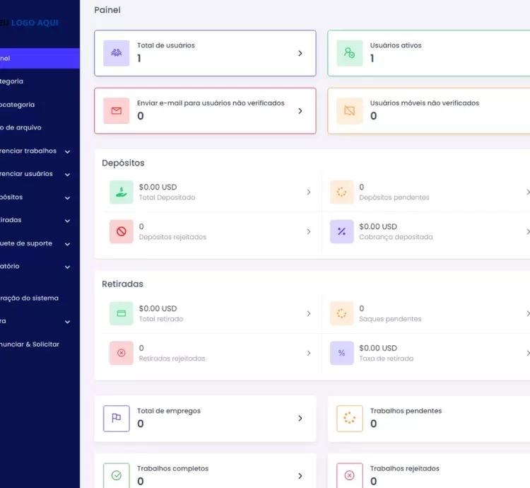 Sistema De Empregos E Freelancing