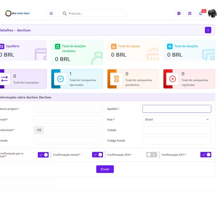 Sistema Para Doações Tipo Vakinha