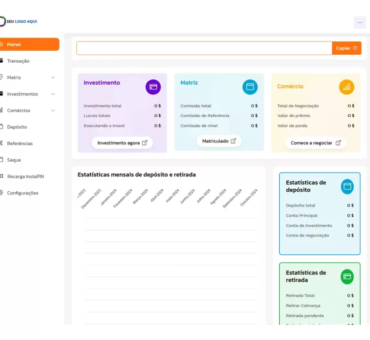 Sistema Para Investimentos E Trading E Sistema De Referência