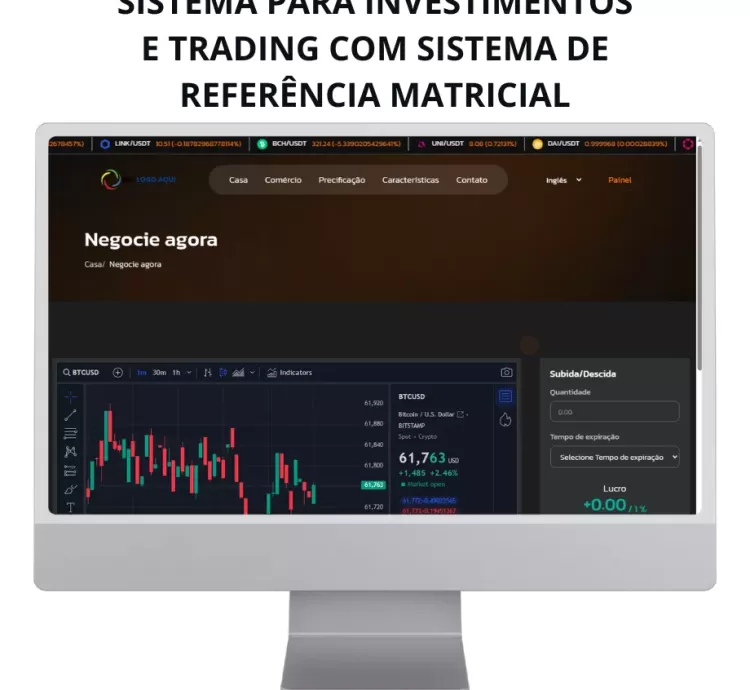 Sistema Para Investimentos E Trading E Sistema De Referência