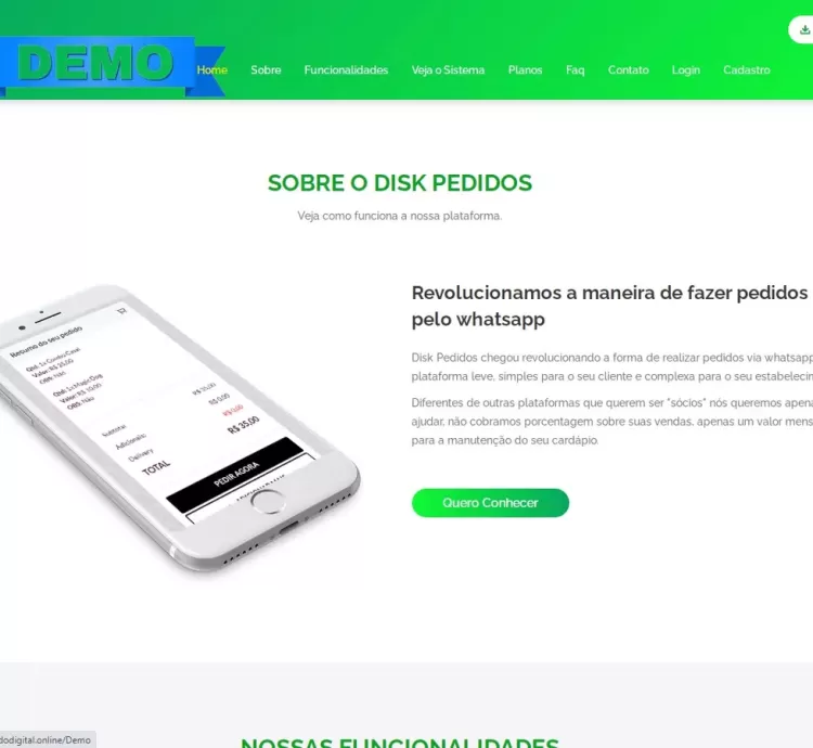 Sistema De Delivery Multicardápios Com Integração Whatsapp