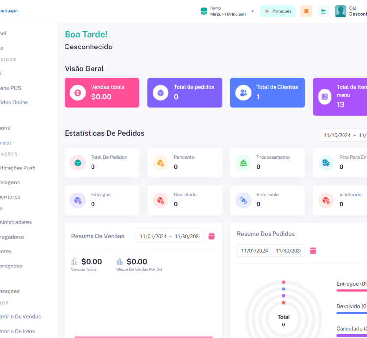 Sistema Cardápio Pwa Restaurante Pos