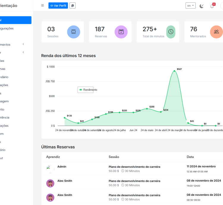 Sistema De Mentoria Online Saas