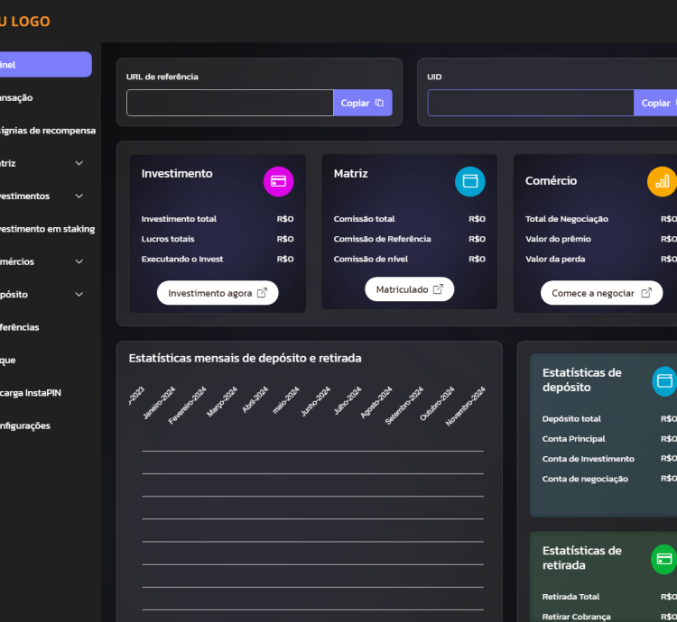 Sistema Para Investimentos Cripto Trading Vários Níveis Php