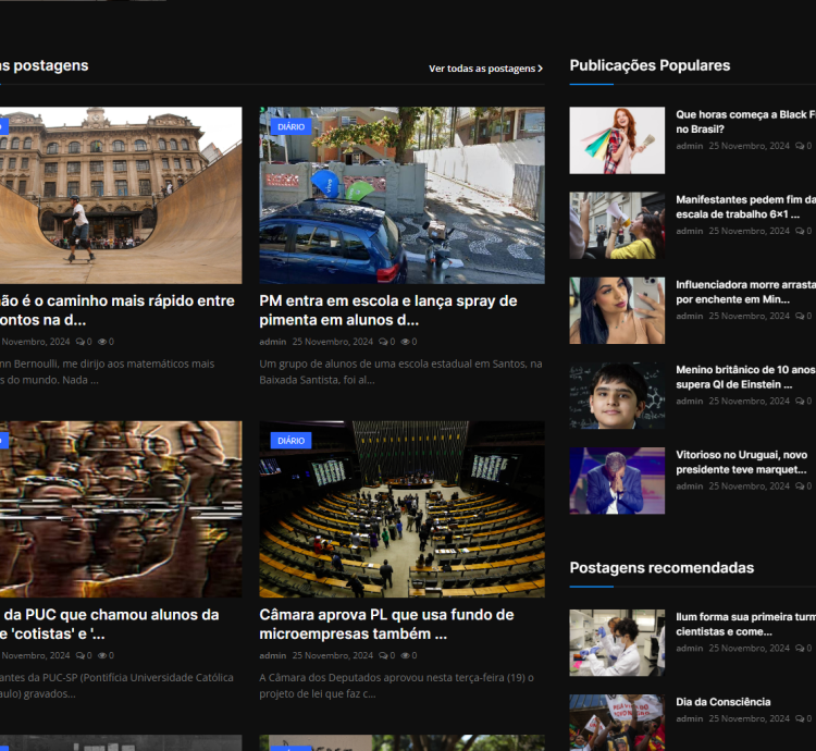 Sistema Para Site De Notícias