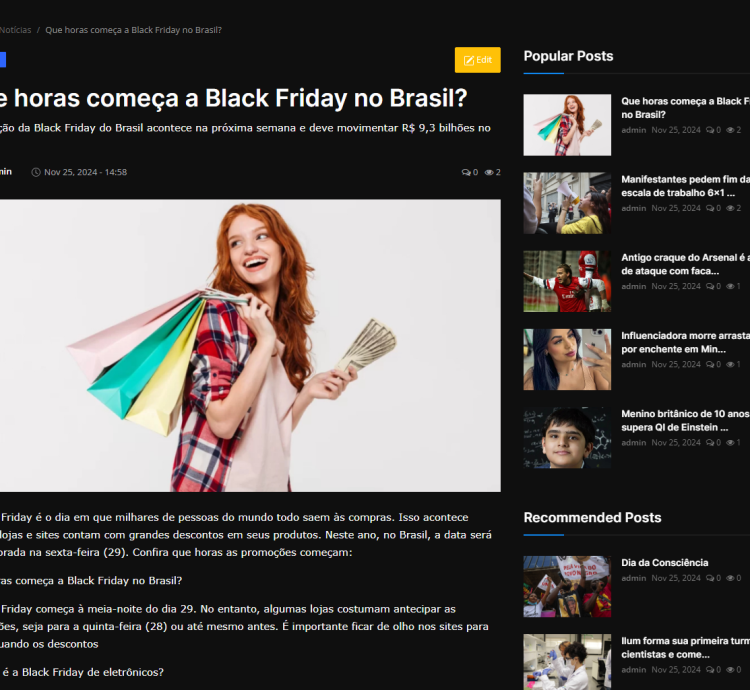 Sistema Para Site De Notícias