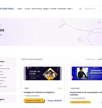 Sistema De Gerenciamento De Cursos E Aprendizagem Php 4