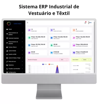 Sistema Erp Industrial De Vestuário E Têxtil Php