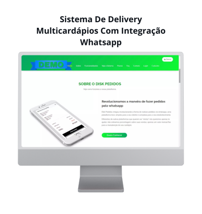 Sistema De Delivery Multicardápios Com Integração Whatsapp