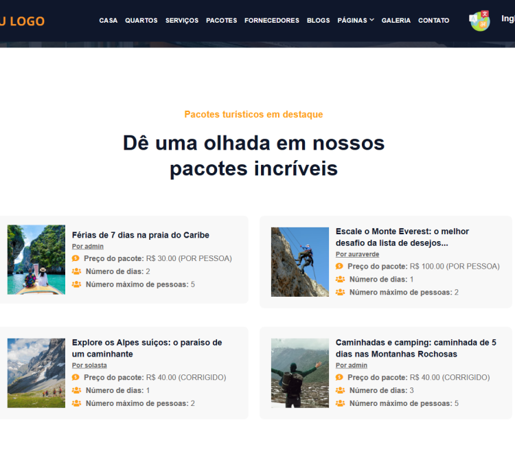 Sistema Para Site De Reservas De Hotéis