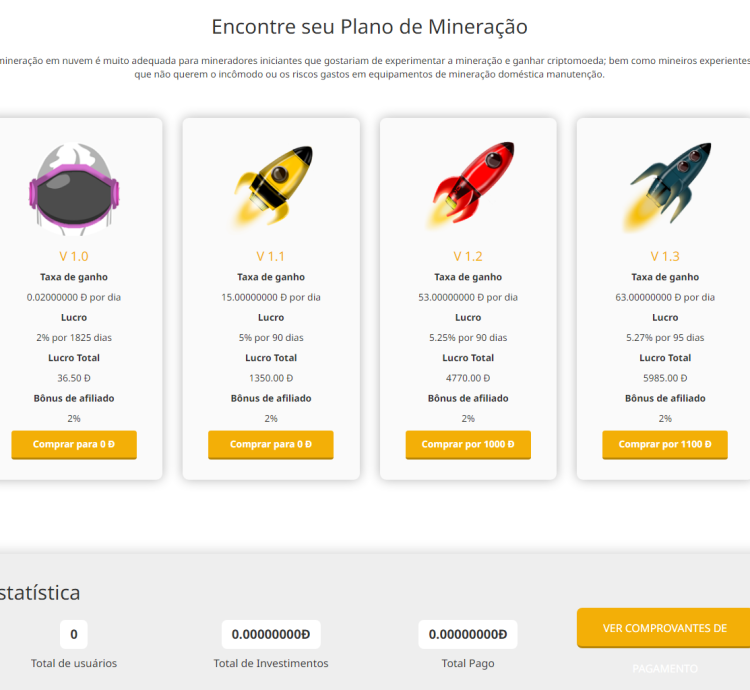 Sistema Para Mineração Em Nuvem Dogecoin