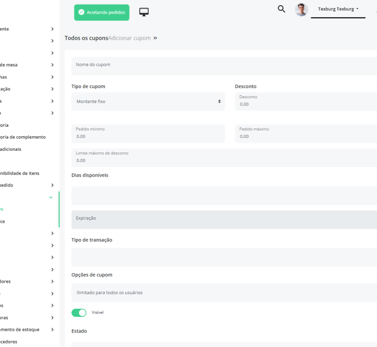 Sistema Para Múltiplos Restaurante