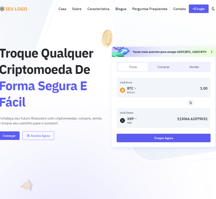 Sistema Compra  Venda E Troca Criptomoedas