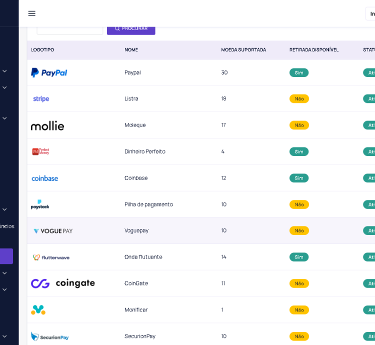Sistema Para Plataforma Avançada Ptc
