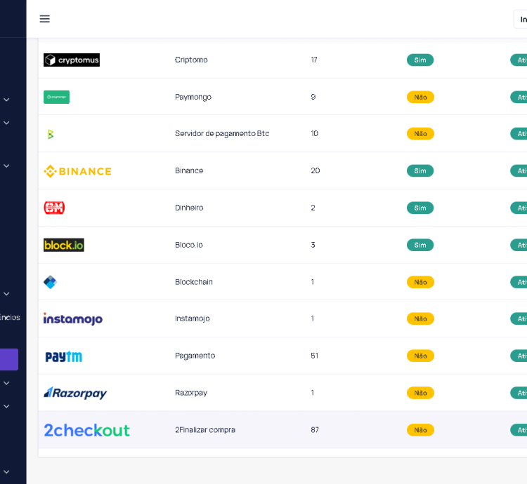 Sistema Para Plataforma Avançada Ptc