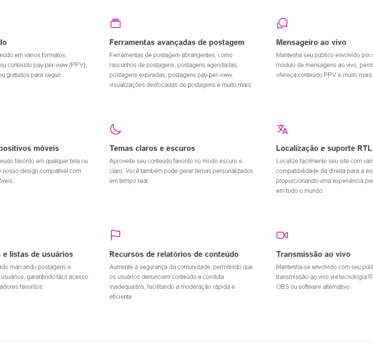 Sistema Saas Para Criadores De Conteúdo