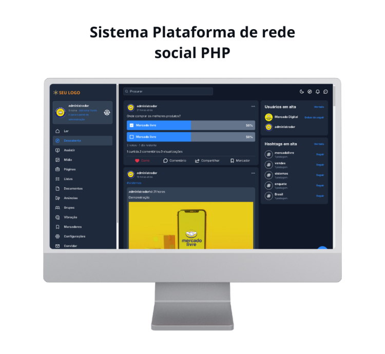 Sistema Para Plataforma De Rede Social Php