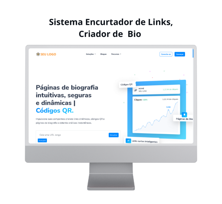 Sistema Encurtador De Links, Criador De Bio