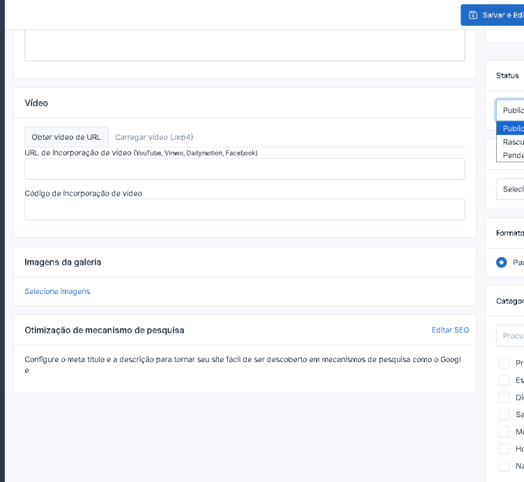 Sistema Para Site De Noticias E Blog