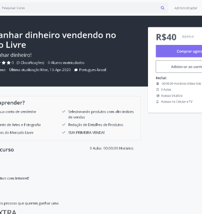 Sistema Completo Para Venda De Cursos Online 3