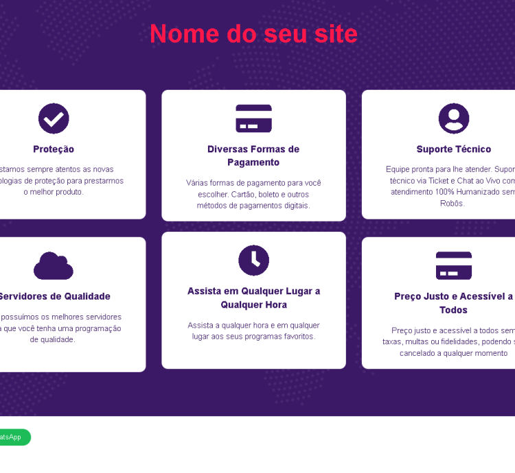 Sistema Site Para Iptv