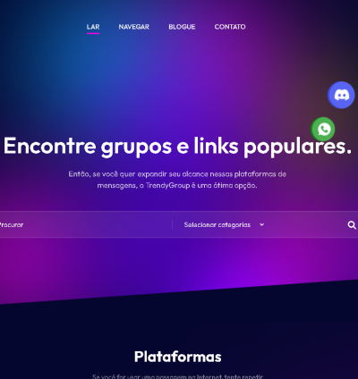 Sistema Para Links Grupos De Whatsapp E Telegram