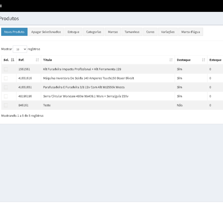 Sistema Completo Para Loja De Ferramentas Online