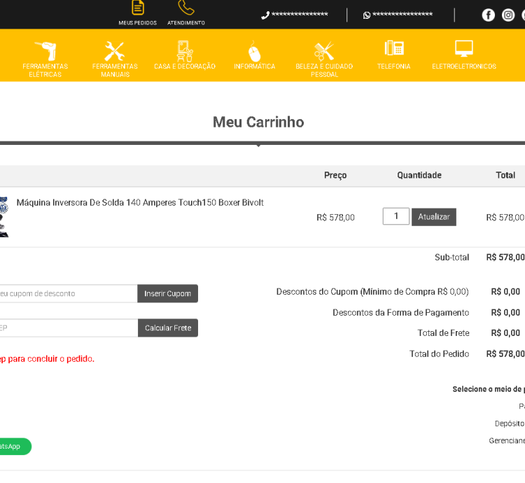 Sistema Completo Para Loja De Ferramentas Online