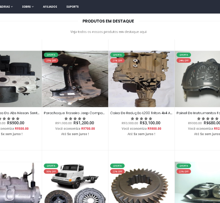 Sistema Completo De Vendas De Autopeças Online