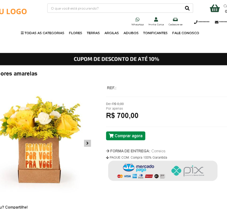 Sistema Site Para Floricultura