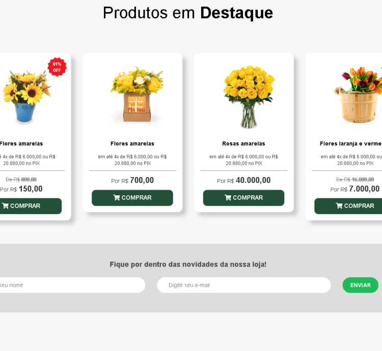 Sistema Site Para Floricultura