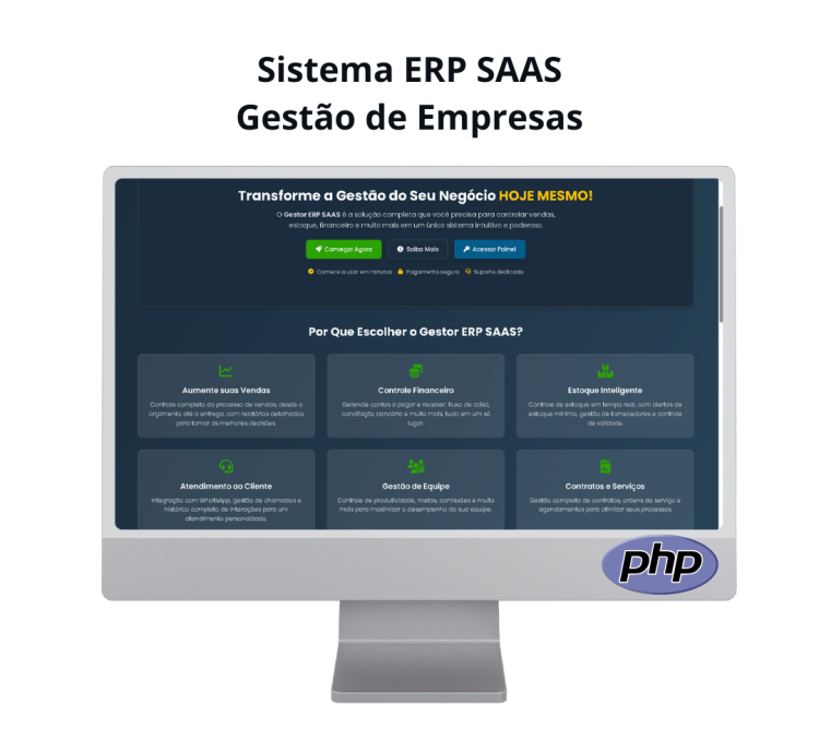 Sistema Erp Saas Gestão De Empresas