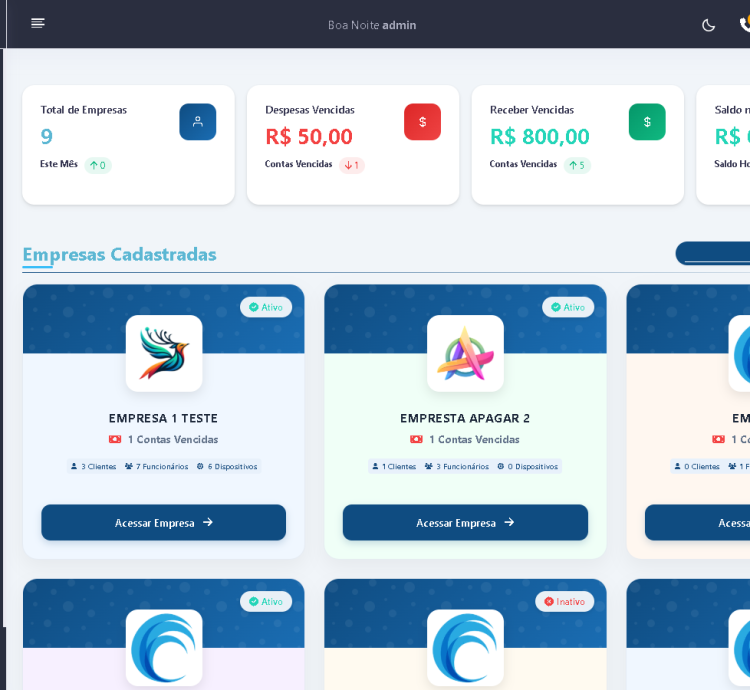 Sistema Erp Saas Gestão De Empresas