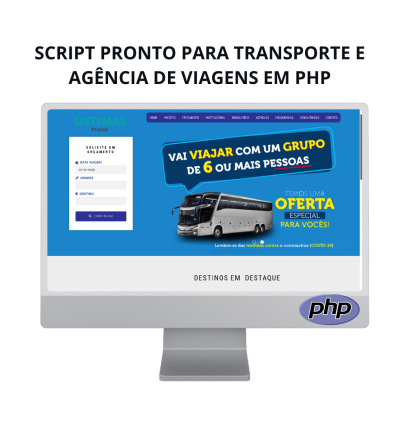 Script PHP Agência de Viagens