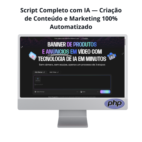Script PHP Gerador de Design e Marketing Automatizado