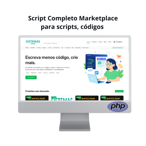 Script Completo Marketplace para Scripts e Códigos