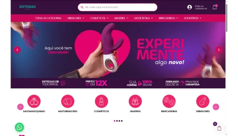 Loja Virtual Sex Shop 100% Editável 3